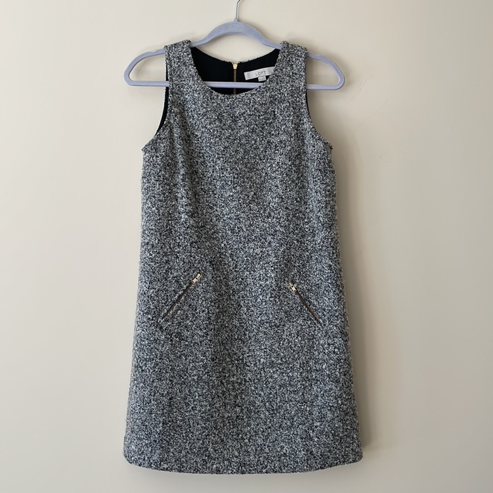 LOFT Boucle Tweed Dress